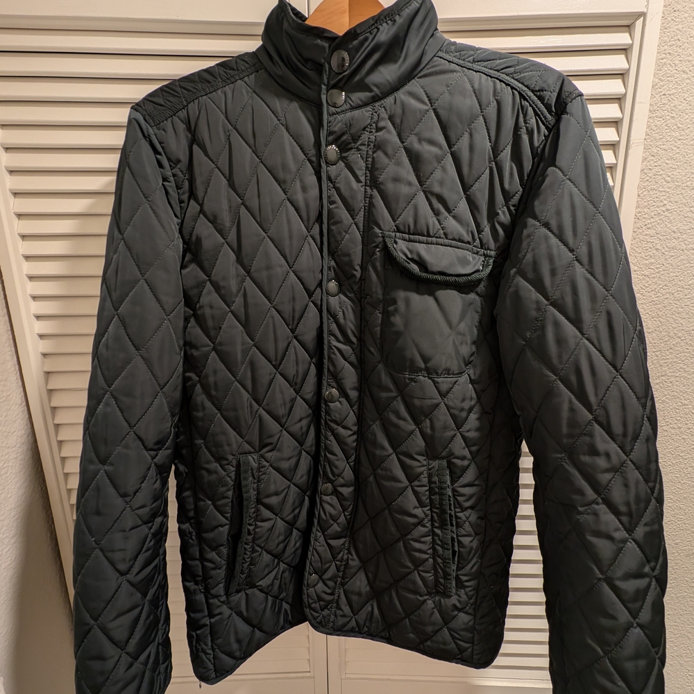 7 Diamonds Quilted Black Jacket